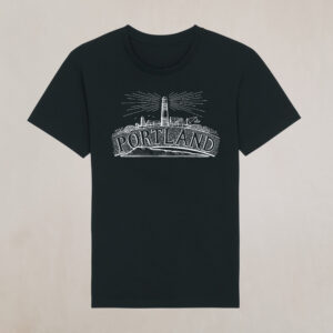 Portland Bill Icons Black T-shirt