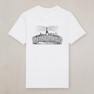 Portland Bill Icons white T-shirt