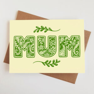 Floral Mum Mother's Day greetings card